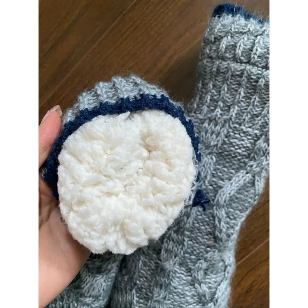 Sherpa knit sock slipper bundle puppy bear
